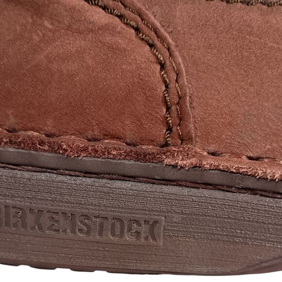 Birkenstock Nashville Loafers Clogs Mens 7 Womens 9 Brown Nubuck Leather main image 12